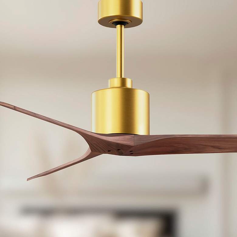 Image 4 52" Matthews Fan Mollywood Brushed Brass 3-Blade Ceiling Fan more views