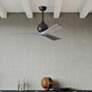 5_52" Matthews Irene 3 Matte Black and Barnwood Remote Ceiling Fan more views