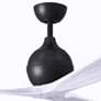 2_52" Matthews Irene 3 Matte Black and Matte White Remote Ceiling Fan more views