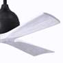 3_52" Matthews Irene 3 Matte Black and Matte White Remote Ceiling Fan more views