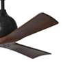 3_52" Matthews Irene 3 Matte Black and Walnut Remote Ceiling Fan more views