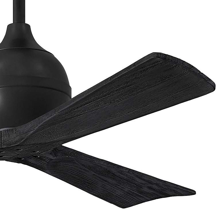 Image 3 52" Matthews Irene 3 Matte Black Remote Ceiling Fan more views