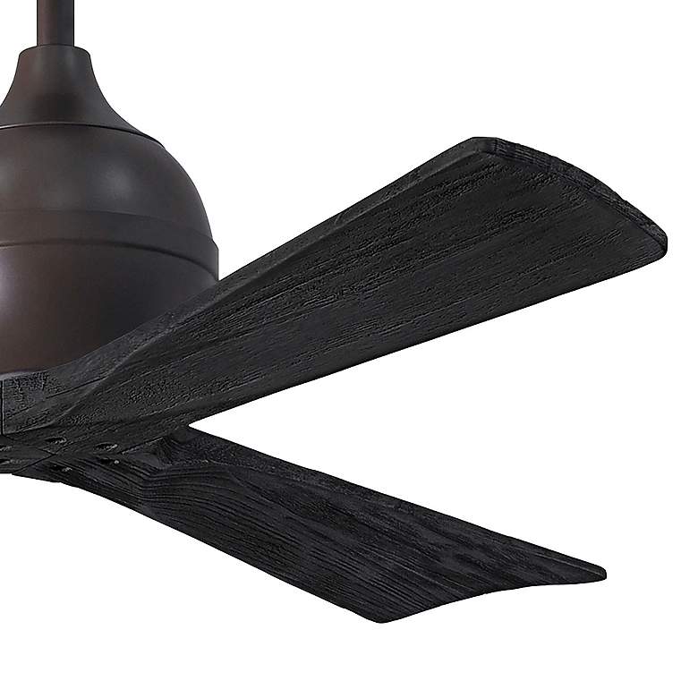 Image 3 52" Matthews Irene 3 Textured Bronze and Black Remote Ceiling Fan more views