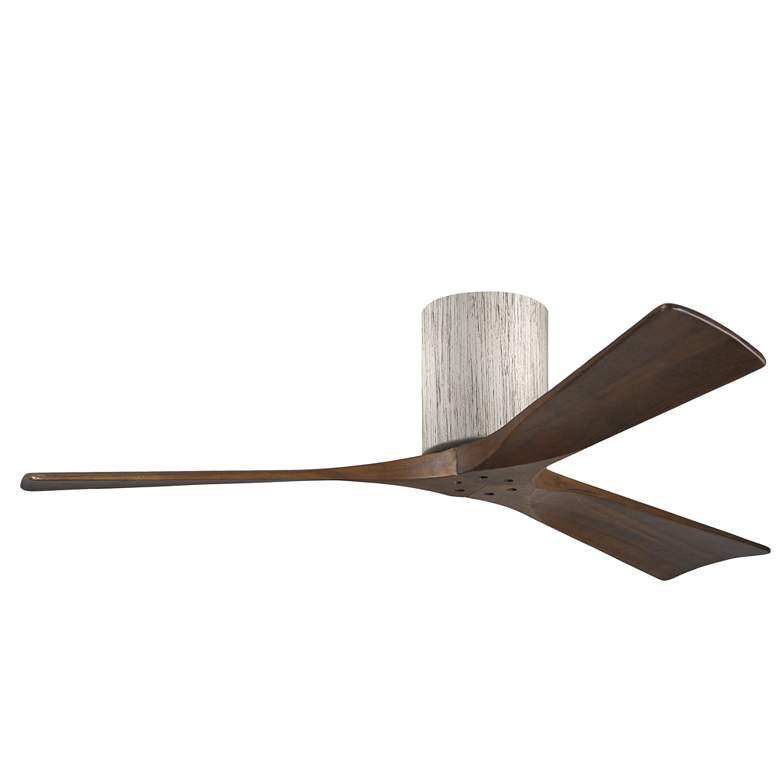 Image 1 52 inch Matthews Irene 3H Barnwood and Walnut Remote Hugger Ceiling Fan