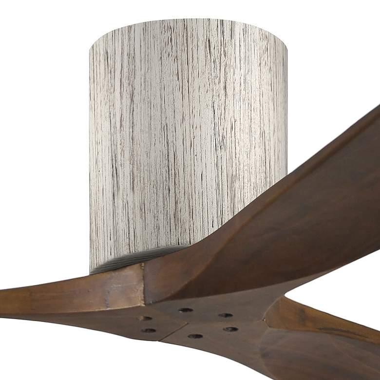 Image 2 52" Matthews Irene 3H Barnwood and Walnut Remote Hugger Ceiling Fan more views