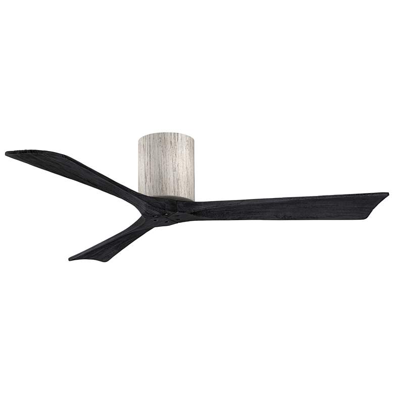 Image 1 52" Matthews Irene 3H Barnwood Black Hugger Ceiling Fan with Remote