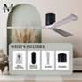 52" Matthews Irene 3H Black and Barnwood Remote Hugger Ceiling Fan