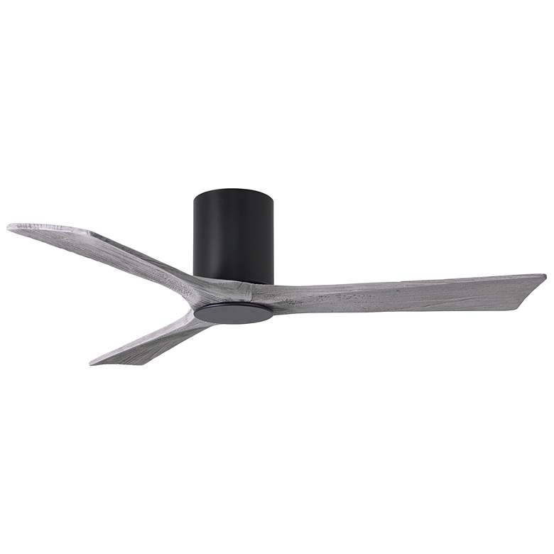 Image 4 52" Matthews Irene 3H Black and BarnWood Remote Hugger LED Ceiling Fan more views