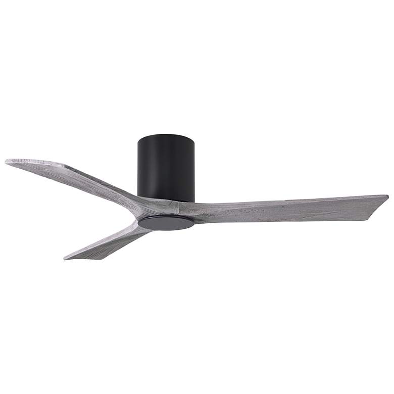 Image 4 52 inch Matthews Irene 3H Black and BarnWood Remote Hugger LED Ceiling Fan more views