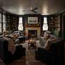 6_52" Matthews Irene 3H Brass and Matte Black Remote Hugger Ceiling Fan more views