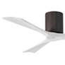 3_52" Matthews Irene 3H Bronze and Matte White Remote Hugger Ceiling Fan more views