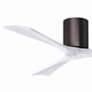 3_52" Matthews Irene 3H Bronze and White Remote Hugger Ceiling Fan more views