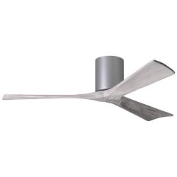 52" Matthews Irene 3H Damp Nickel Barnwood Hugger Fan with Remote