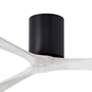 2_52" Matthews Irene 3H Matte Black and White Remote Hugger Ceiling Fan more views