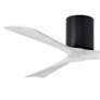 3_52" Matthews Irene 3H Matte Black and White Remote Hugger Ceiling Fan more views