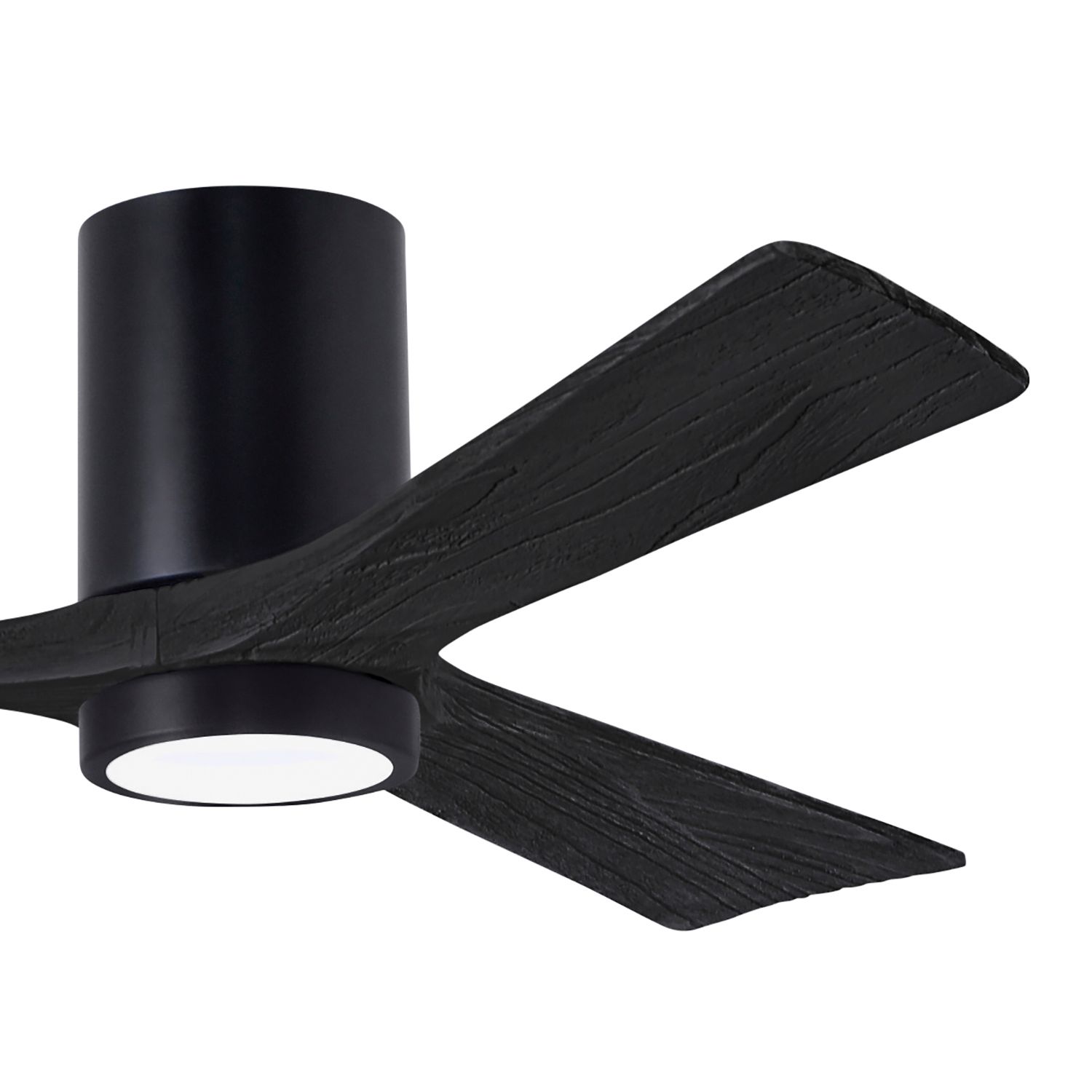 Image 3 52" Matthews Irene 3H Matte Black Remote Hugger LED Ceiling Fan more views
