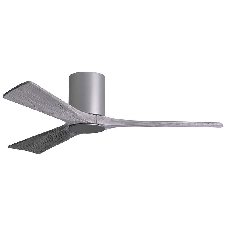 Image 4 52" Matthews Irene 3H Nickel Barnwood Remote Hugger LED Ceiling Fan more views