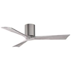 52" Matthews Irene 3H Pewter and Barnwood Remote Hugger Ceiling Fan