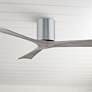 52" Matthews Irene-3H Polished Chrome Hugger Ceiling Fan with Remote