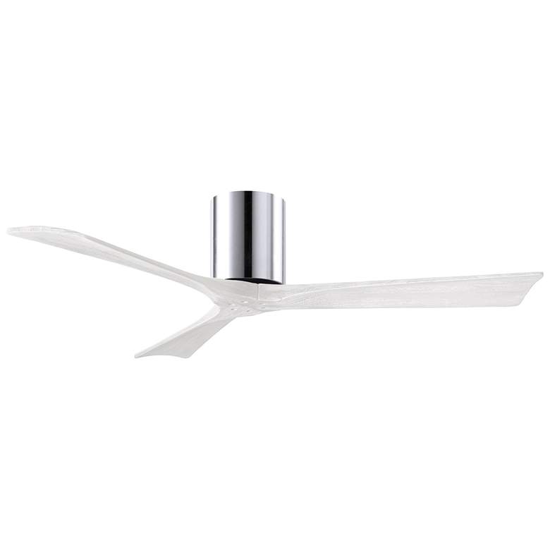 Image 1 52 inch Matthews Irene 3H Polished Chrome Remote Hugger Ceiling Fan