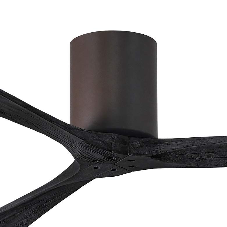 Image 2 52" Matthews Irene 3H Textured Bronze Remote Hugger Ceiling Fan more views