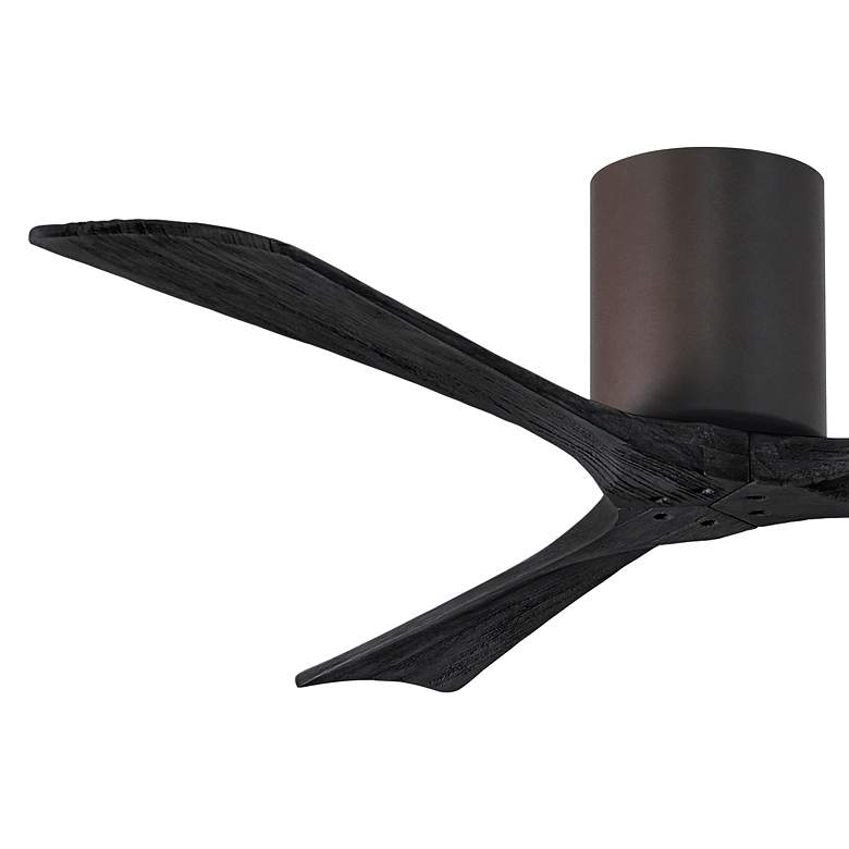 Image 3 52" Matthews Irene 3H Textured Bronze Remote Hugger Ceiling Fan more views