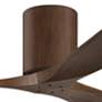 52" Matthews Irene 3H Walnut Modern Hugger Ceiling Fan with Remote