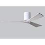 6_52" Matthews Irene 3H White and Barnwood Remote Hugger Ceiling Fan more views