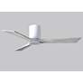 6_52" Matthews Irene 3H White and Barnwood Remote Hugger LED Ceiling Fan more views