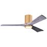 52" Matthews Irene-3HLK Damp LED Maple Barnwood Fan with Remote