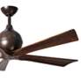 4_52" Matthews Irene-5 Bronze and Walnut Damp Ceiling Fan with Remote more views