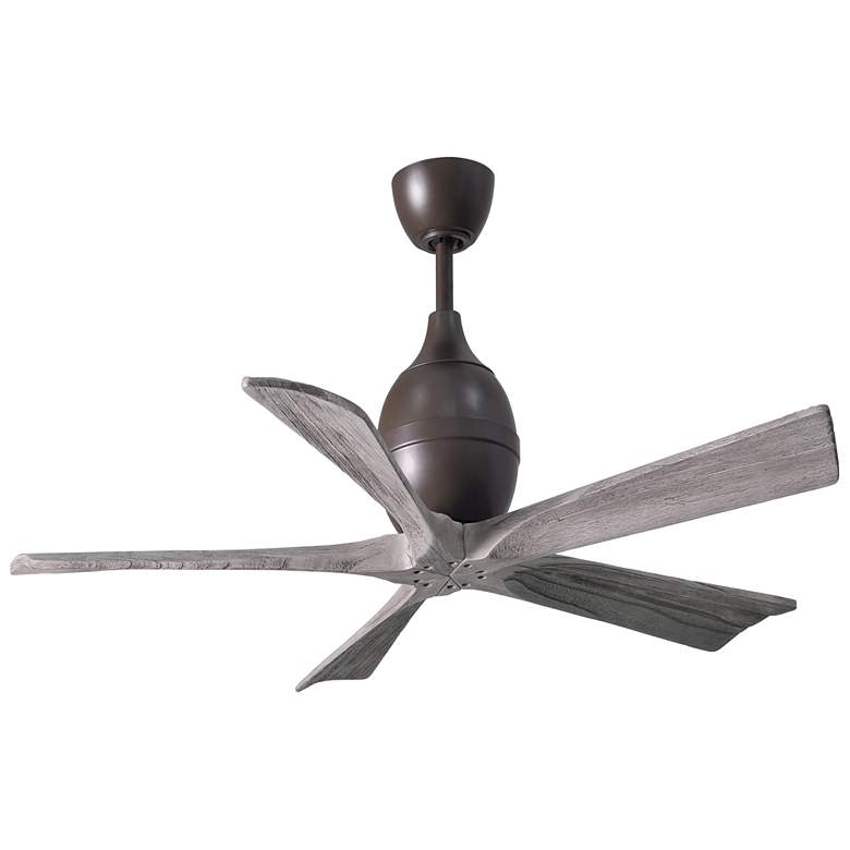 Image 1 52" Matthews Irene-5 Damp Bronze Barnwood Ceiling Fan with Remote