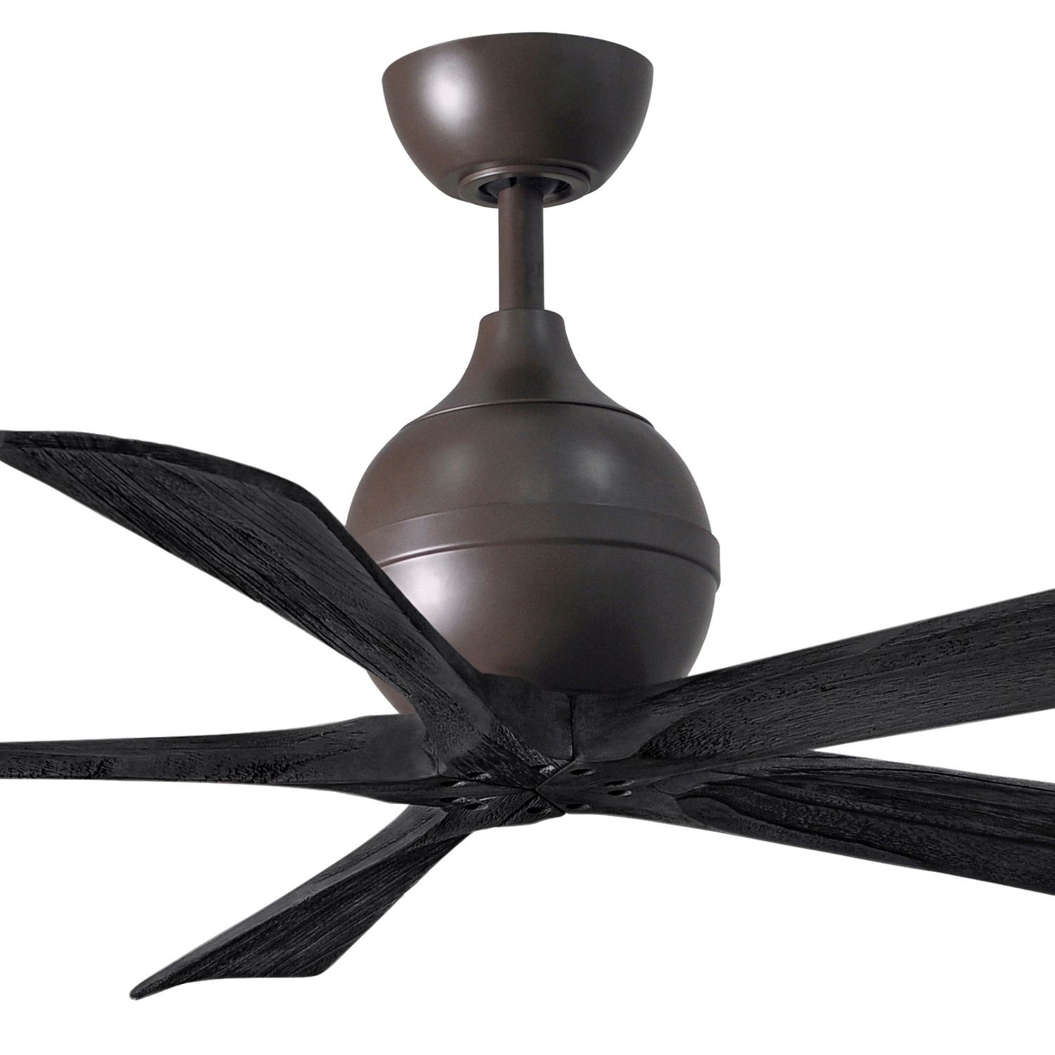 Image 2 52" Matthews Irene-5 Damp Textured Bronze Black Fan with Remote more views