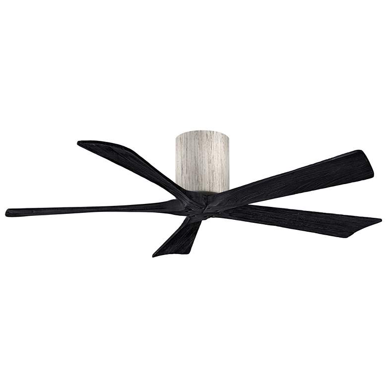 Image 1 52 inch Matthews Irene-5H Barnwood and Black Hugger Fan with Remote