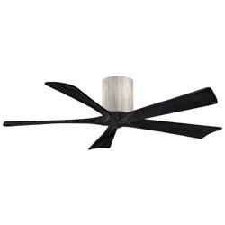 52&quot; Matthews Irene-5H Barnwood and Black Hugger Fan with Remote