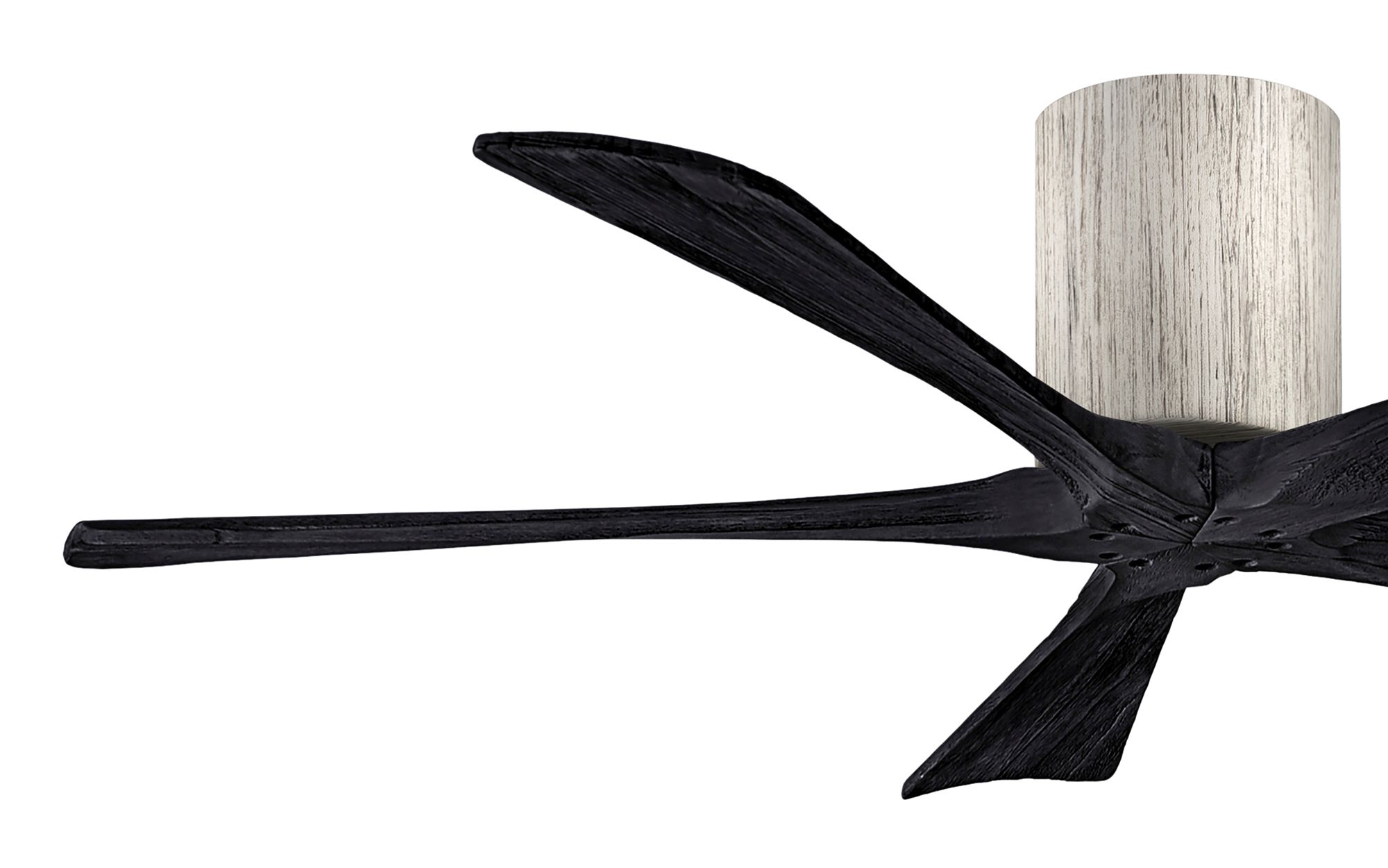Image 3 52" Matthews Irene-5H Barnwood and Black Hugger Fan with Remote more views