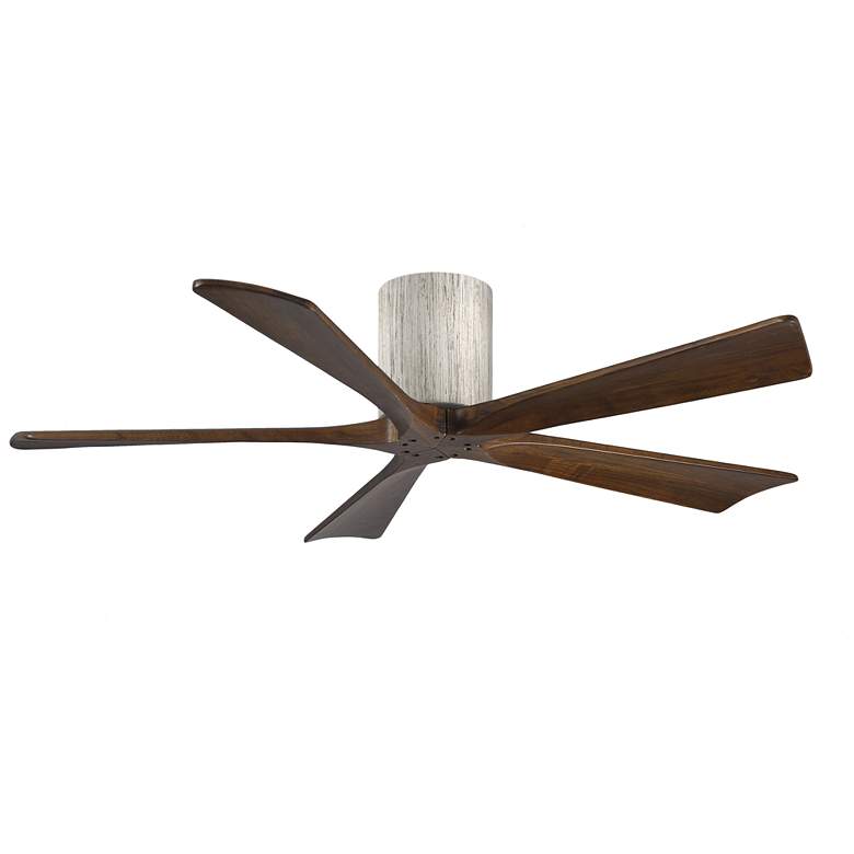 Image 1 52 inch Matthews Irene-5H Barnwood and Walnut Hugger Fan with Remote