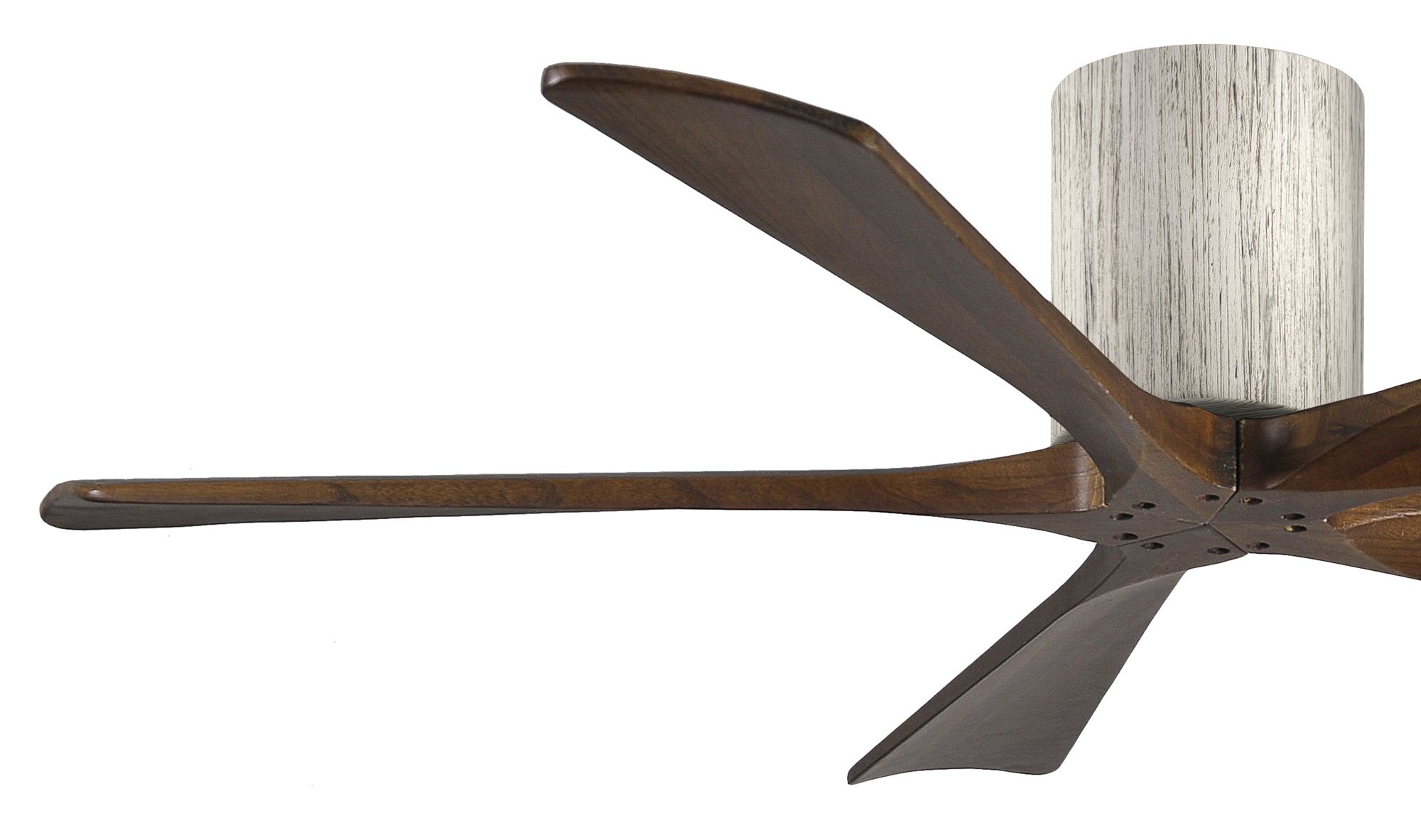Image 3 52" Matthews Irene-5H Barnwood and Walnut Hugger Fan with Remote more views