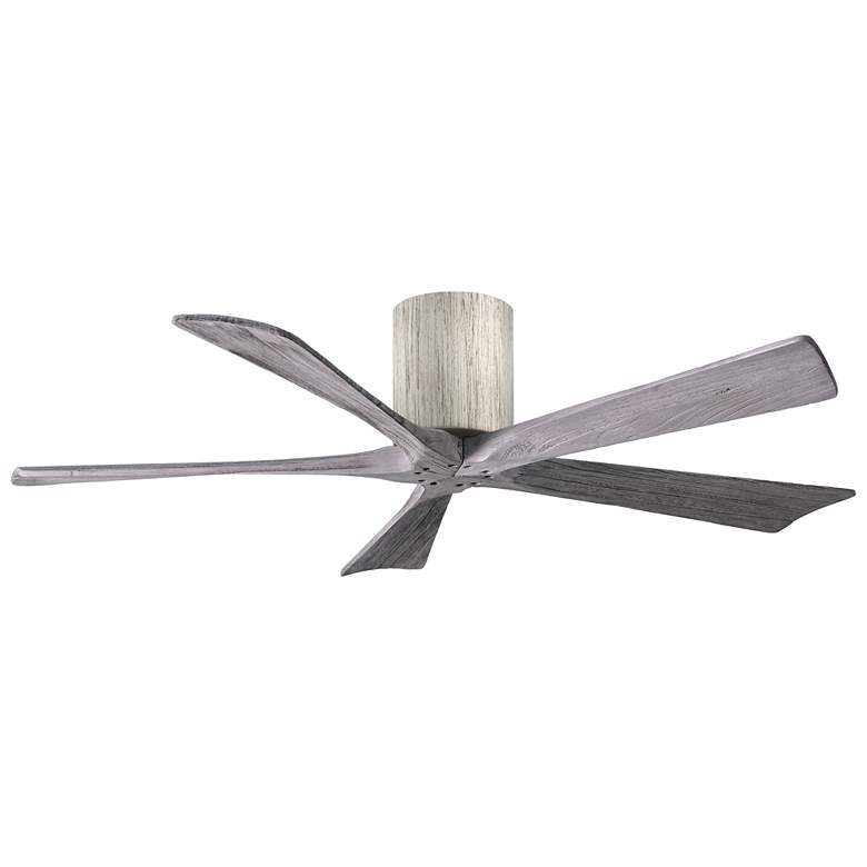 Image 1 52" Matthews Irene-5H Barnwood Damp Hugger Ceiling Fan with Remote