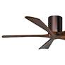 3_52" Matthews Irene-5H Bronze and Walnut Hugger Ceiling Fan with Remote more views