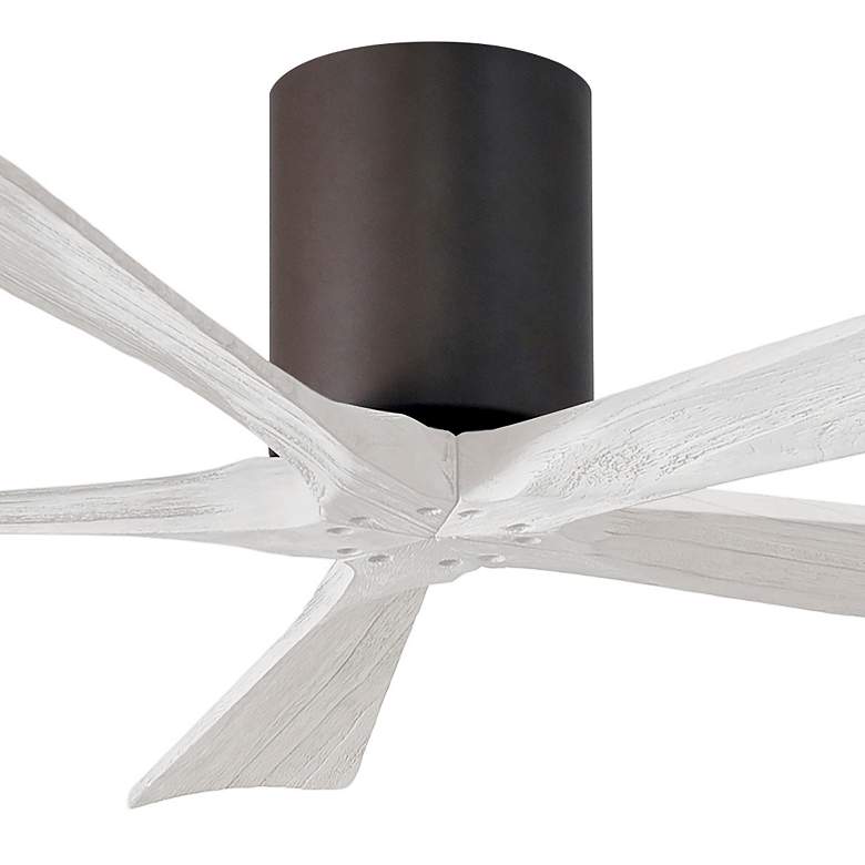 Image 2 52" Matthews Irene-5H Bronze and White Hugger Ceiling Fan with Remote more views