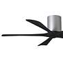 3_52" Matthews Irene-5H Brushed Nickel Black Hugger Fan with Remote more views