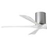 3_52" Matthews Irene-5H Brushed Nickel White Hugger Fan with Remote more views