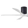 3_52" Matthews Irene-5H Damp Black White Hugger Ceiling Fan with Remote more views