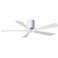 52" Matthews Irene-5H Gloss White Hugger Ceiling Fan with Remote