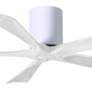 2_52" Matthews Irene-5H Gloss White Hugger Ceiling Fan with Remote more views