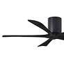 3_52" Matthews Irene-5H Matte Black Hugger Ceiling Fan with Remote more views