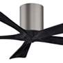 2_52" Matthews Irene-5H Pewter and Black Hugger Ceiling Fan with Remote more views