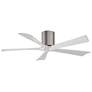 52" Matthews Irene-5H Pewter and White Hugger Ceiling Fan with Remote