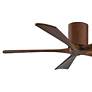 52" Matthews Irene-5H Walnut Damp Hugger Ceiling Fan with Remote